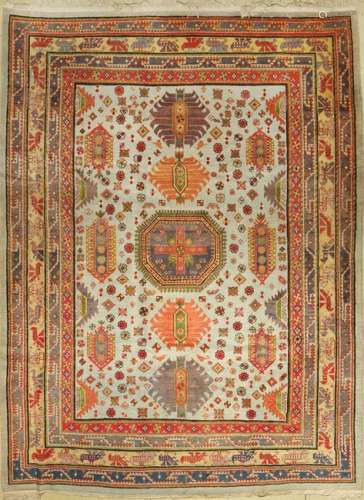 Samarkand carpet old, East Turkestan, around 1940, wool