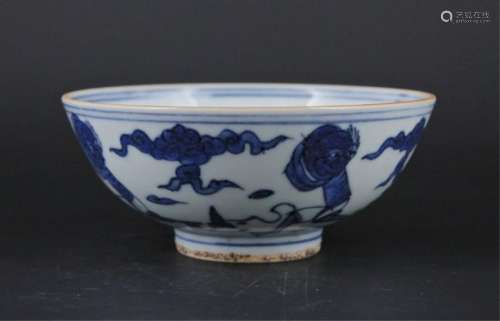 Chinese Ming Porcelain Blue&White Bowl