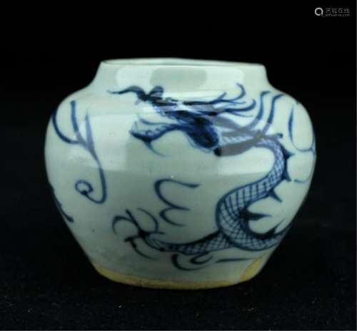 Chinese Ming Porcelain Blue&White Jar