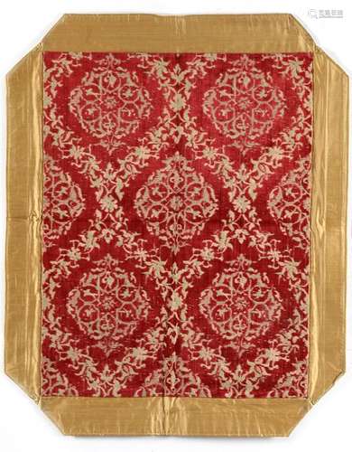 AN OTTOMAN VELVET HANGING PANEL