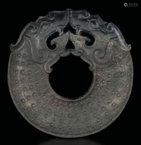 A jade disk, China, Ming Dynasty
