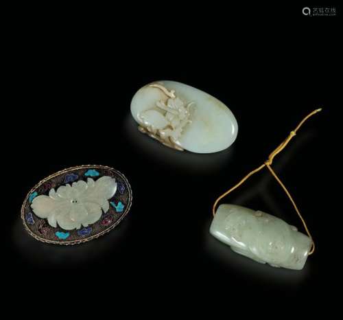 A lot of jade and silver items, China, Qing Dynast…