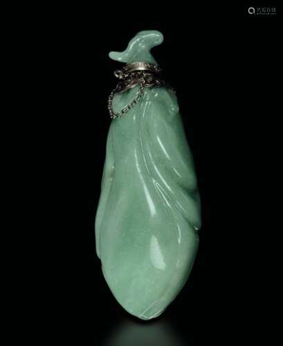 A jade snuff bottle, China, Qing D., 1800s