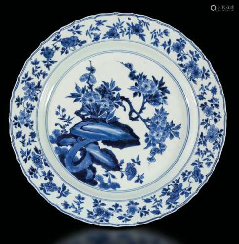 A porcelain plate, China, Qing Dynasty