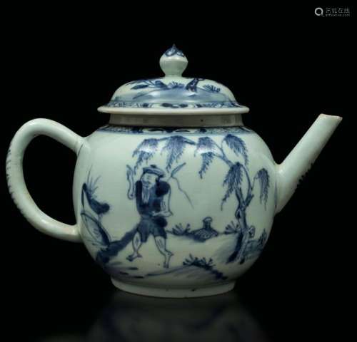 A porcelain teapot, China, Qing Dynasty