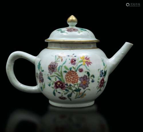 A Pink Family teapot, China, Qing Dynasty