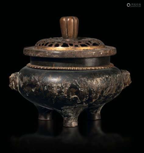 A bronze censer, China, Qing Dynasty