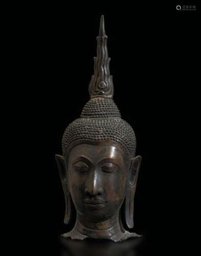 A bronze Buddha, Thailand, Ayutthaya, 1400s