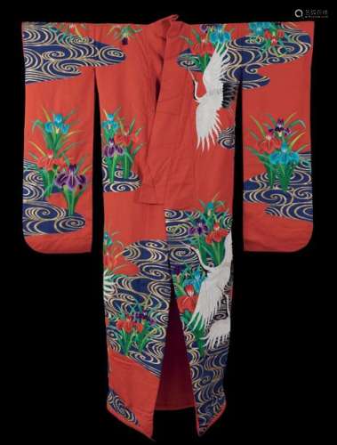 A silk kimono, Japan, Meiji period (1868 1912)