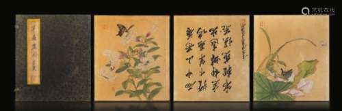 Ten drawings on paper, China, Qing Dynasty, 1800s