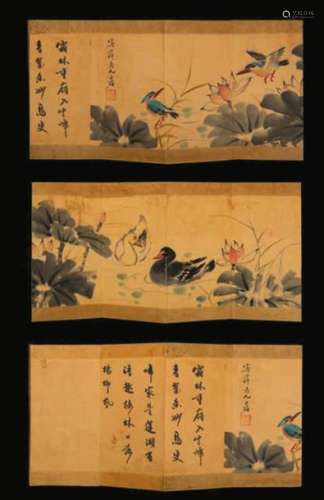 A booklet of drawings, China, Qing Dynasty
