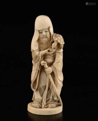 An ivory wiseman, Japan, early 19th century