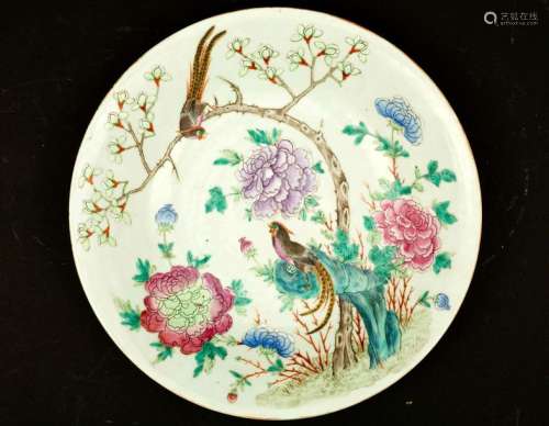 A large porcelain plate, China, early 20th century