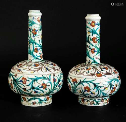 Two grès vases, Turkey, 19th century