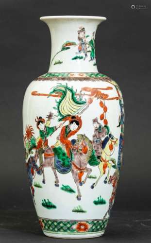A Green Family vase, China, Qing Dynasty, 18th cen…