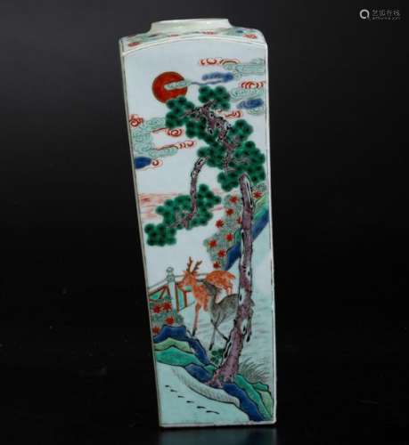 An enamelled vase, China, Qing Dynasty