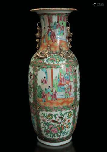 A Pink Family vase, China, Canton, Qing Dynasty
