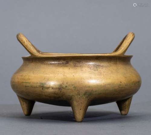A bronze tripod censer, China, Ming Dynasty, 17th …