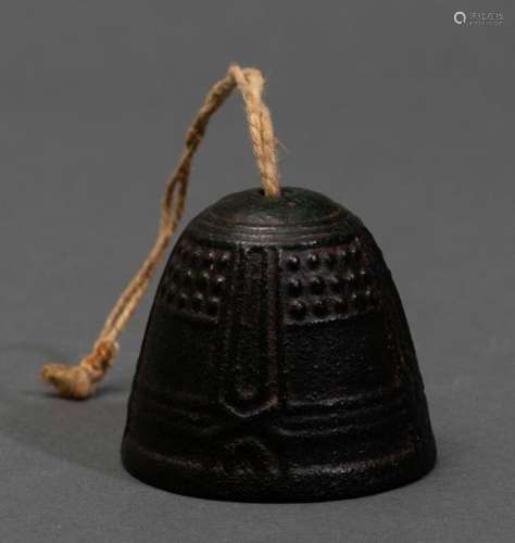 A small bronze bell, China, 1900s