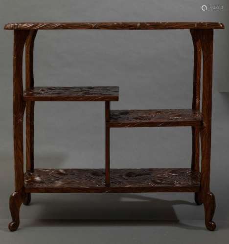 A fruitwood table, Japan, Meiji period (1868 1912)