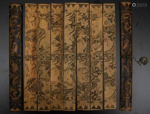 A small miniated binding, South East Asia, 1800s