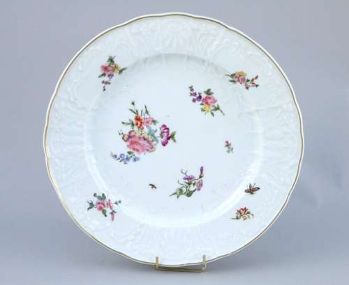 MEISSEN, late 18th century. Porcelain plate with s…