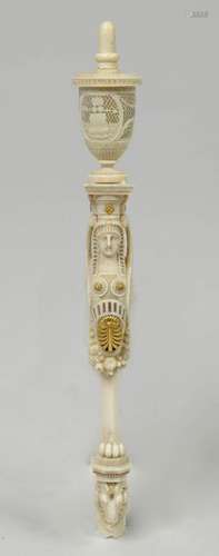 Empire style curiosity object in carved ivory and …