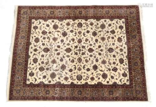 Good Ziegler Design Carpet Probably Indian, modern The ivory field with an allover design of