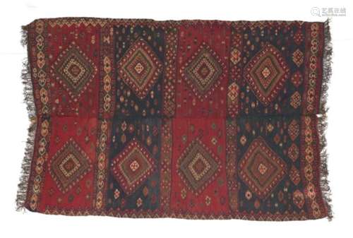 Van/Hakari Kilim South East Anatolia, circa 1929 Woven in two halves and joined, the field with