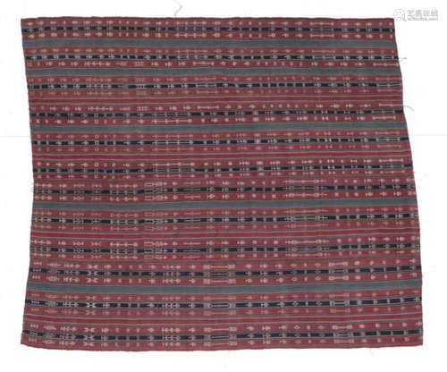 Shahsavan Jajim North West Iran, circa 1910 Woven in panels and joined, the flatweave field of