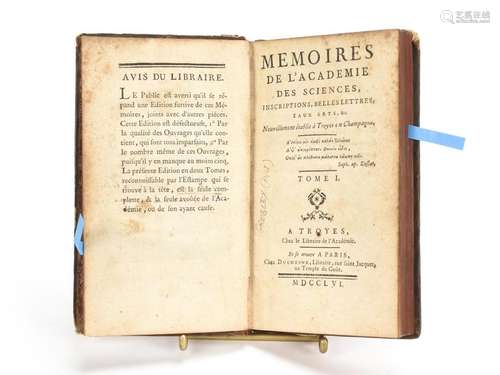 MEMOIRES DE L'ACADEMIE DES SCIENCES () nouvellemen…