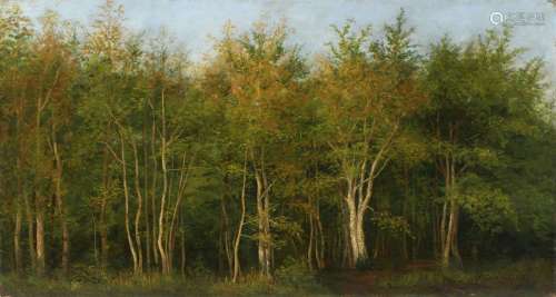 Albert GOSSELIN (1862 1931) Sous bois. Huile sur…