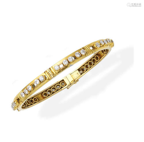 A diamond bangle