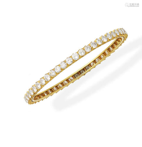 A diamond bangle