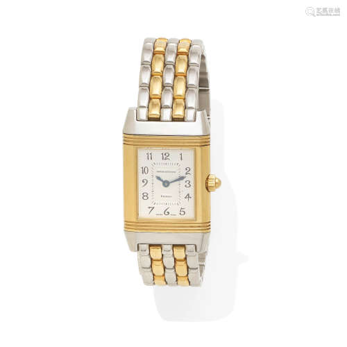 A Lady's 18k Gold and Stainless Steel Reverso Bracelet Wristwatch, Jaeger-LeCoultre