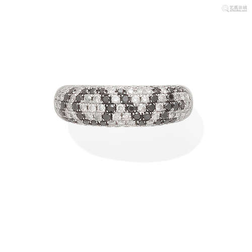 A colored diamond and diamond 'Love' ring