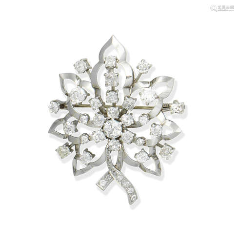 A diamond brooch