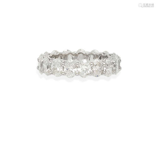 a platinum and diamond eternity band