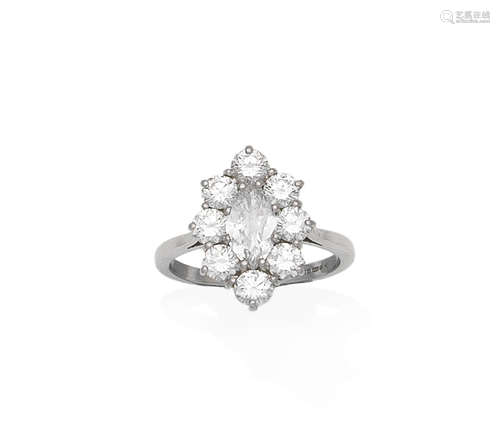 A diamond cluster ring, 1999