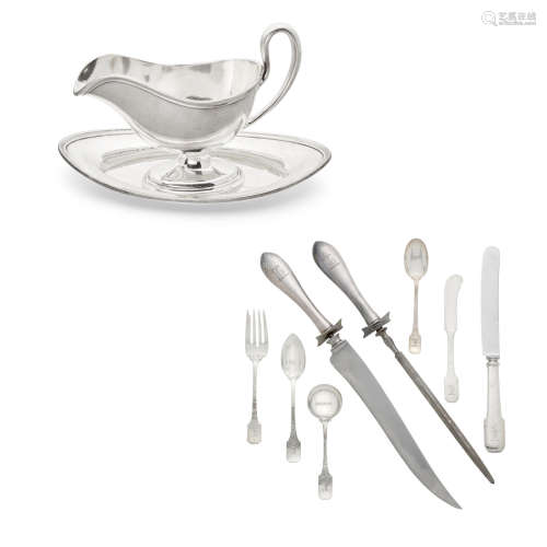A collection of American sterling silver tableware and flatware  by Shreve & Co., San Francisco, CA, 20th century