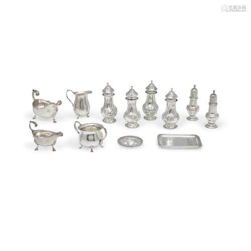 A group of assorted silver table articles  by various makers, 20th century