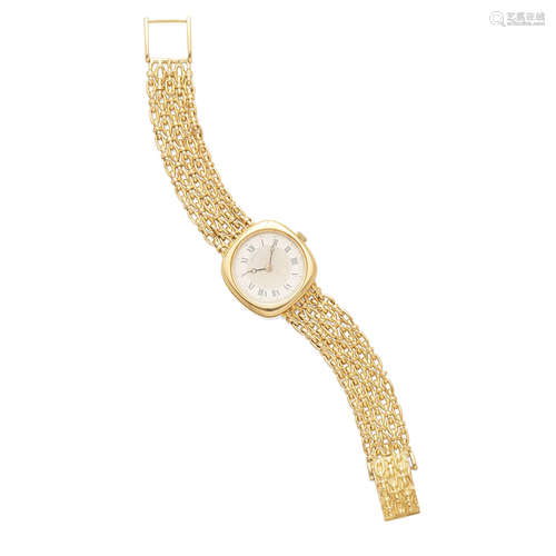 A Lady's 18k Gold Bracelet Wristwatch, Breguet