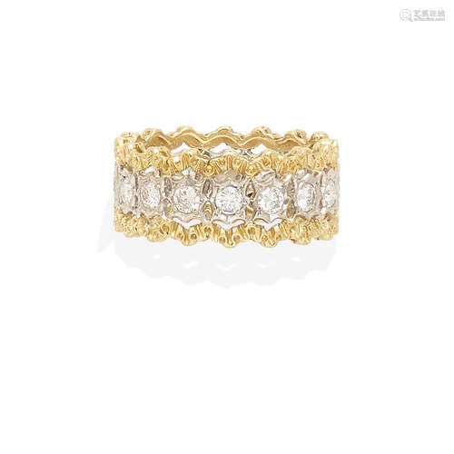 An 18 Karat gold and Diamond 'Rombi' Ring, Buccellati, Italy