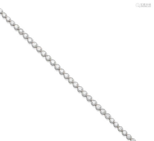 A diamond line bracelet