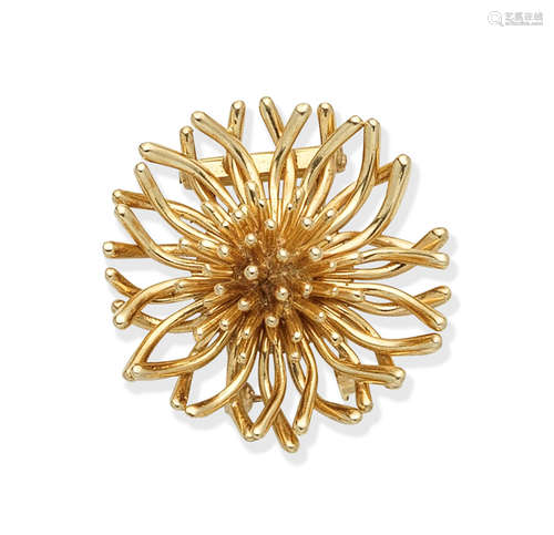 A flower brooch, by Tiffany, circa 1960