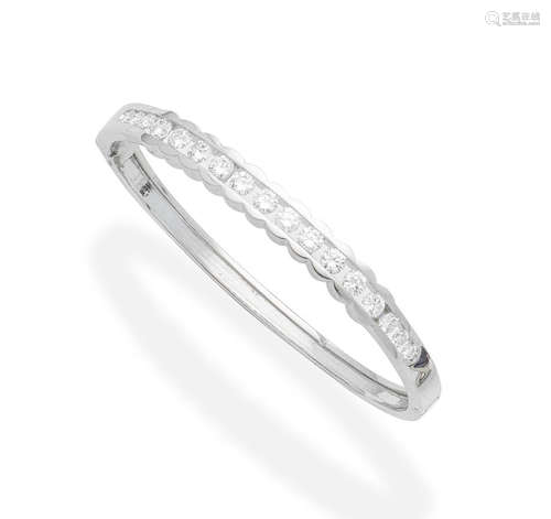 A diamond bangle