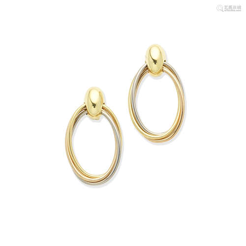 A pair of 'Trinity' earrings, by Cartier