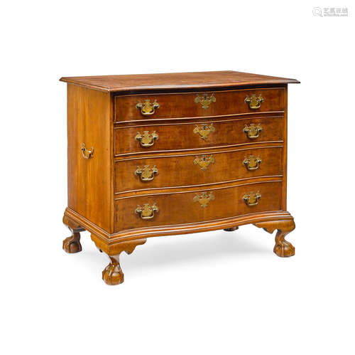 A Chippendale mahogany serpentine chest of drawers  Philadelphia, third quarter 18th century