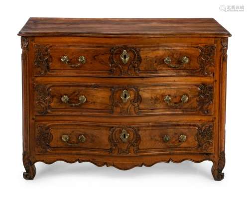 A French Provincial Walnut Commode