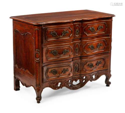 A French Provincial Walnut Commode